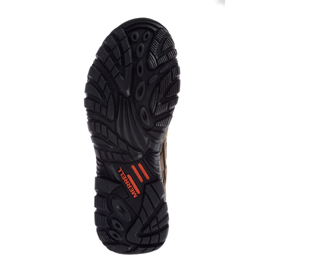 Merrell Work Boots Brown - Moab Timber 8\" Waterproof SR - Mens 35VBQYCMZ